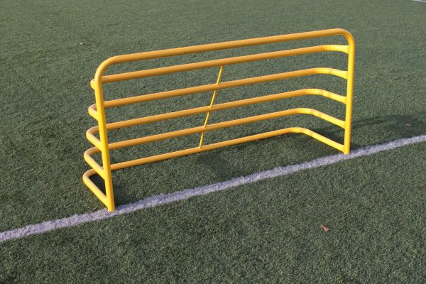 Minidoel, volledig gelast, staal, kleur geel