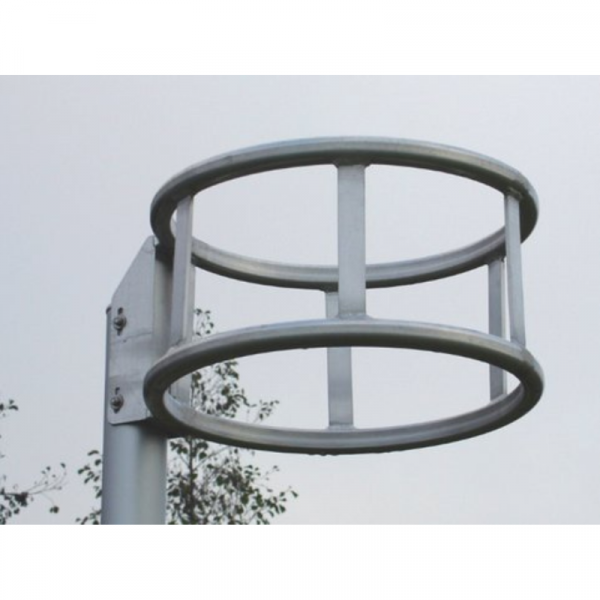 Anti-vandalisme korfbalpaal incl. mand, geanodiseerd, 3,5 meter