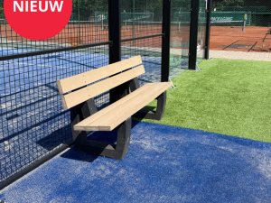 Gerecyclede zitbank met rugleuning