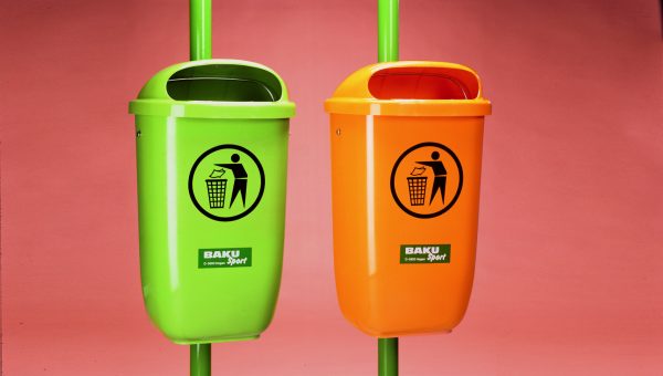 Prullenbak, 50 liter, groen