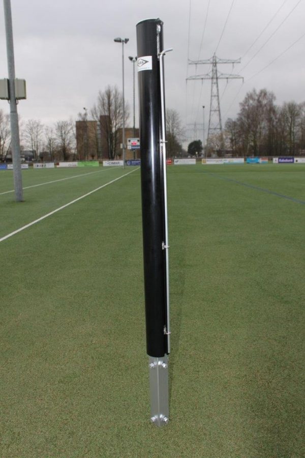 Kokernetpalen, aluminium, 80 x 80 mm, inclusief adaptor