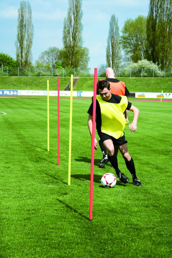 Slalomstang, senior, 1,60 meter, kleur neon geel