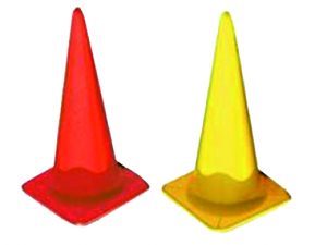 Markerings- en trainingskegel, hoogte 40 cm, rood