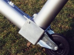 Transportwielen t.b.v. doelen met bodemraam Ø 118,5 mm