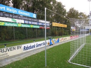 Spanpalen t.b.v. doel vrije netophanging